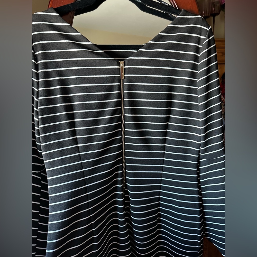 Calvin Klein Women's size 12 Bell Flared Sleeves Sheath Dress NWOT - Picture 4 of 9